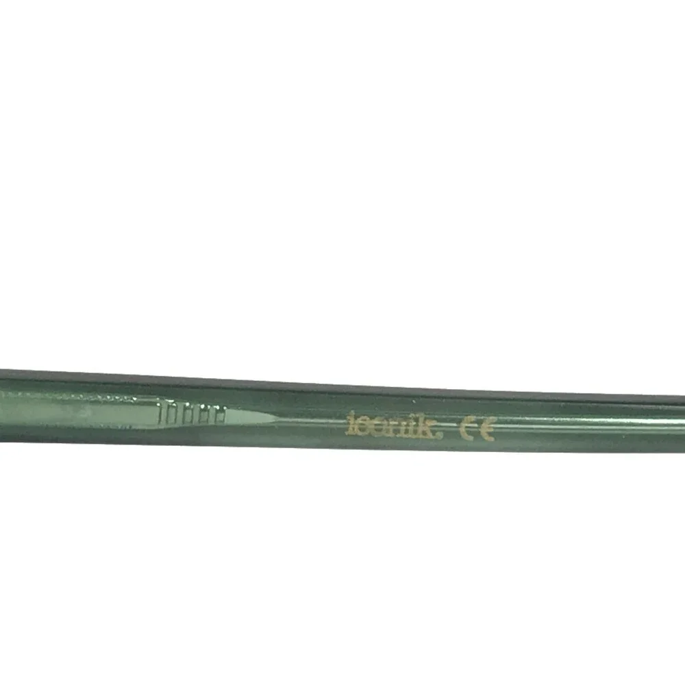 Iconik Eyeglasses Frames Derek C4 Green Tortoise Square Horn Rim 52-19-140